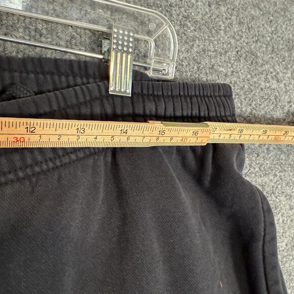 Nike Pants Mens Large Black Fleece Sweatpant Heavyweight Straight Leg Stretch - Picture 5 of 10